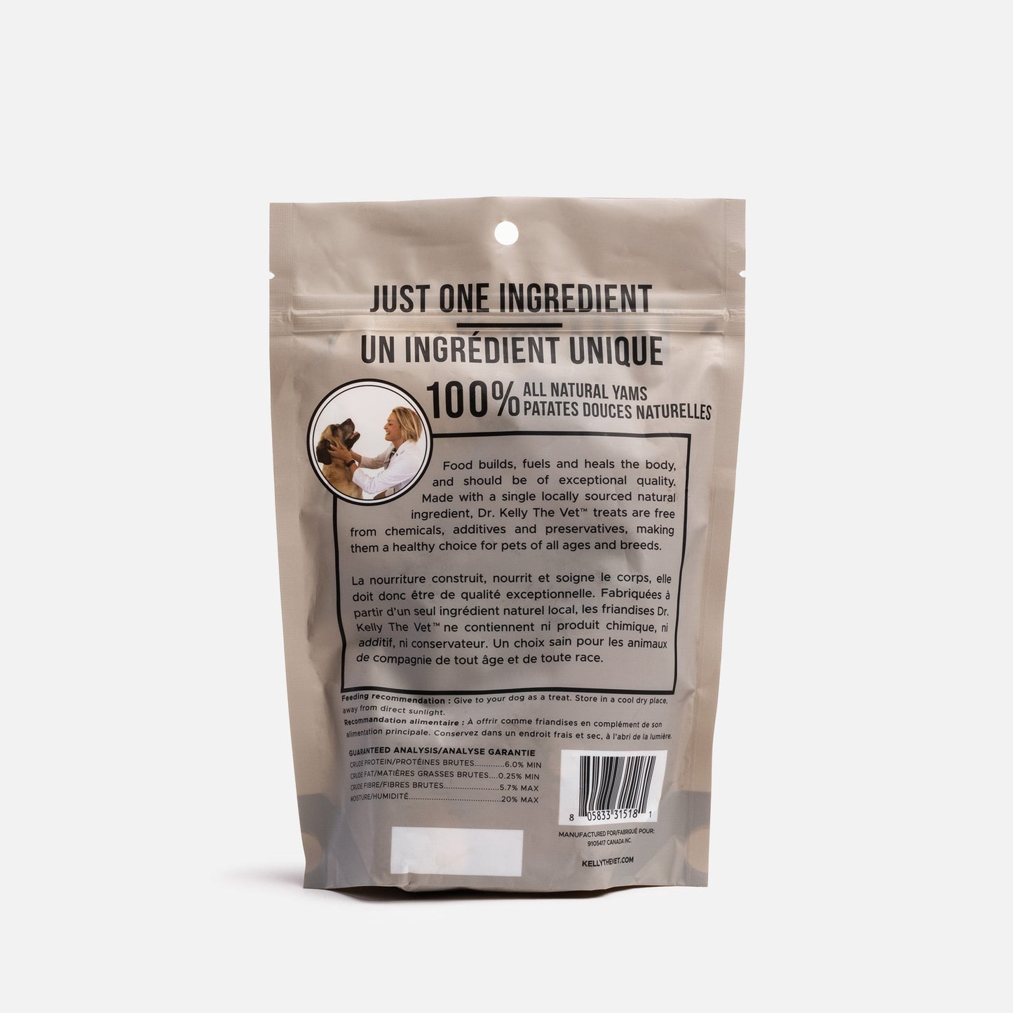 100% Natural Dog Treats - Sweet Potato